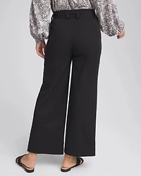 Belted Twill Utility Cropped Pants