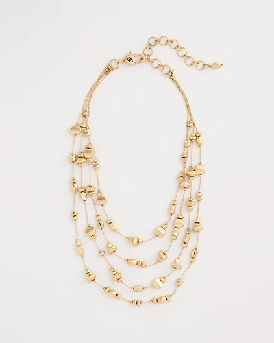 Golden Nugget Illusion Necklace
