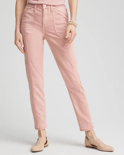 Girlfriend Ankle Utility Jeans