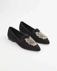 Black Microsuede Loafers