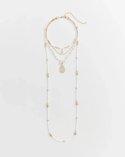 Convertible Beaded Pendant Necklace