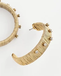 No Droop® Metal Wrapped Hoop Earrings
