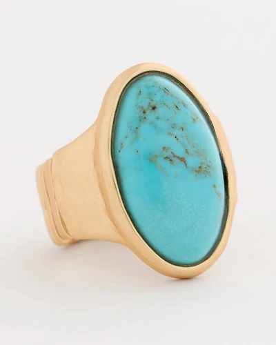 Turquoise Blue Stretch Ring