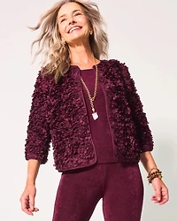 Travelers Collection™ Textured Rosette Jacket