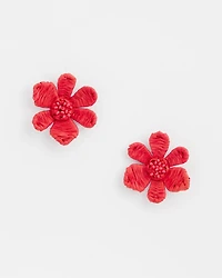 No Droop™ Coral Floral Stud Earrings
