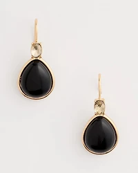 Black Teardrop Earrings
