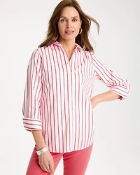 No Iron Stretch Striped Shirt