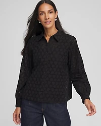 Heart Eyelet Shirt