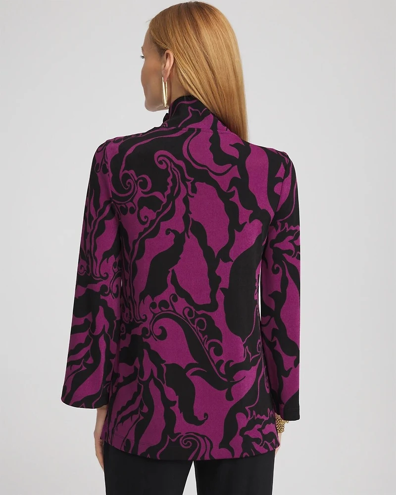 Travelers™ Paisley Mock Neck Tunic