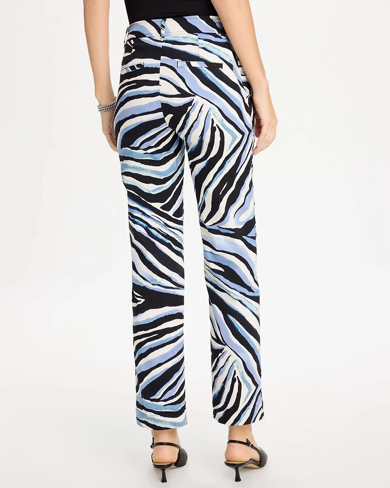 Emme Wide-Leg Abstract Animal Pants