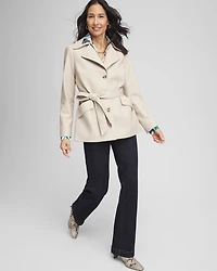 Buttery-Soft Faux Leather Trench Coat