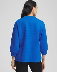 Zenergy® Jacquard Bubble-Sleeve Top