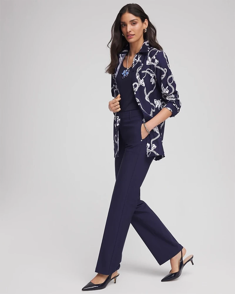 No Iron™ Rope Print Tunic