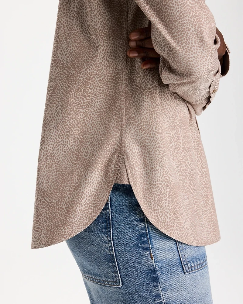 No Iron™ Stretch Animal Jacquard Shirt