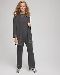 Travelers™ Embellished Straight-Leg Pants