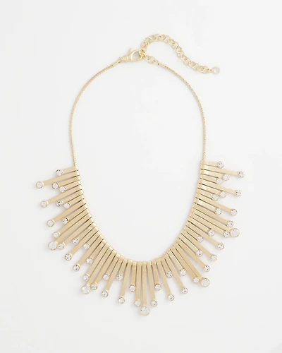 Chico’s Originals Gold Slice & Gem Bib