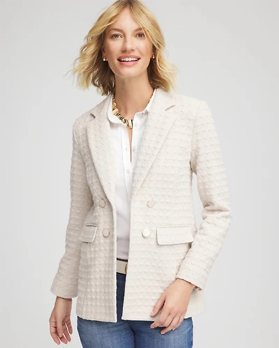 Textured Knit Blazer