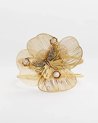 Statement Butterfly Filigree Hinge Bracelet