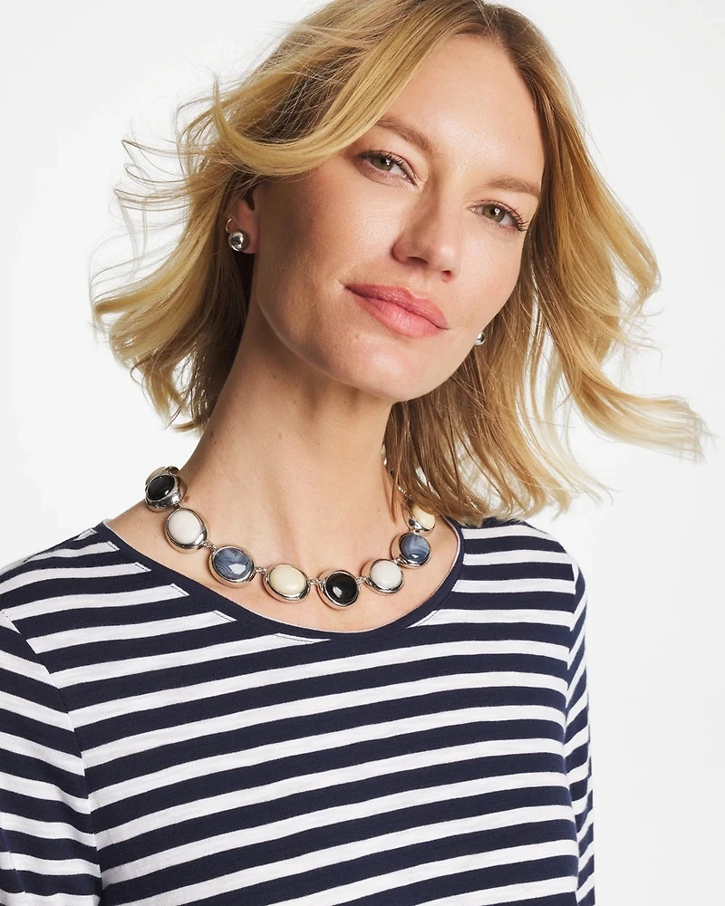 Short Polka Dot Collar