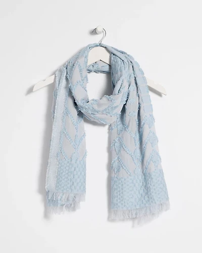 Jacquard Burnout Oblong Scarf