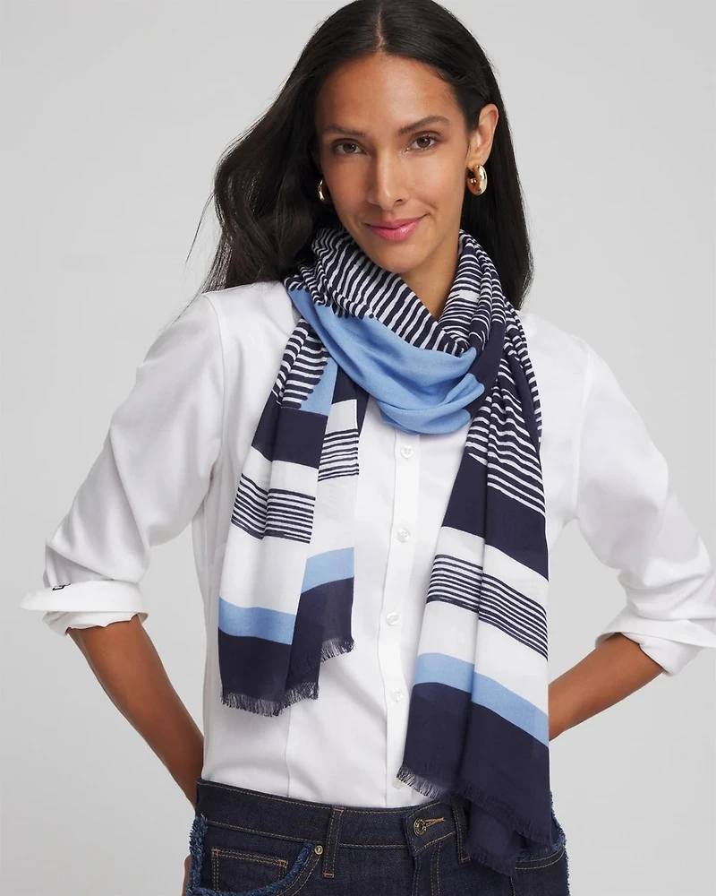 Printed Woven Oblong Scarf
