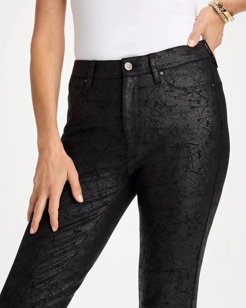 Faux Leather Five Pocket Skinny Pants