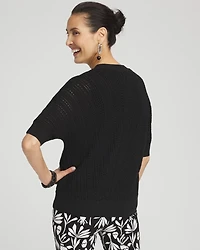 Dolman Pointelle Cardigan