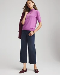 Ella Elbow Sleeve Mockneck Sweater