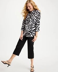 No Iron Stretch Animal Print Shirt