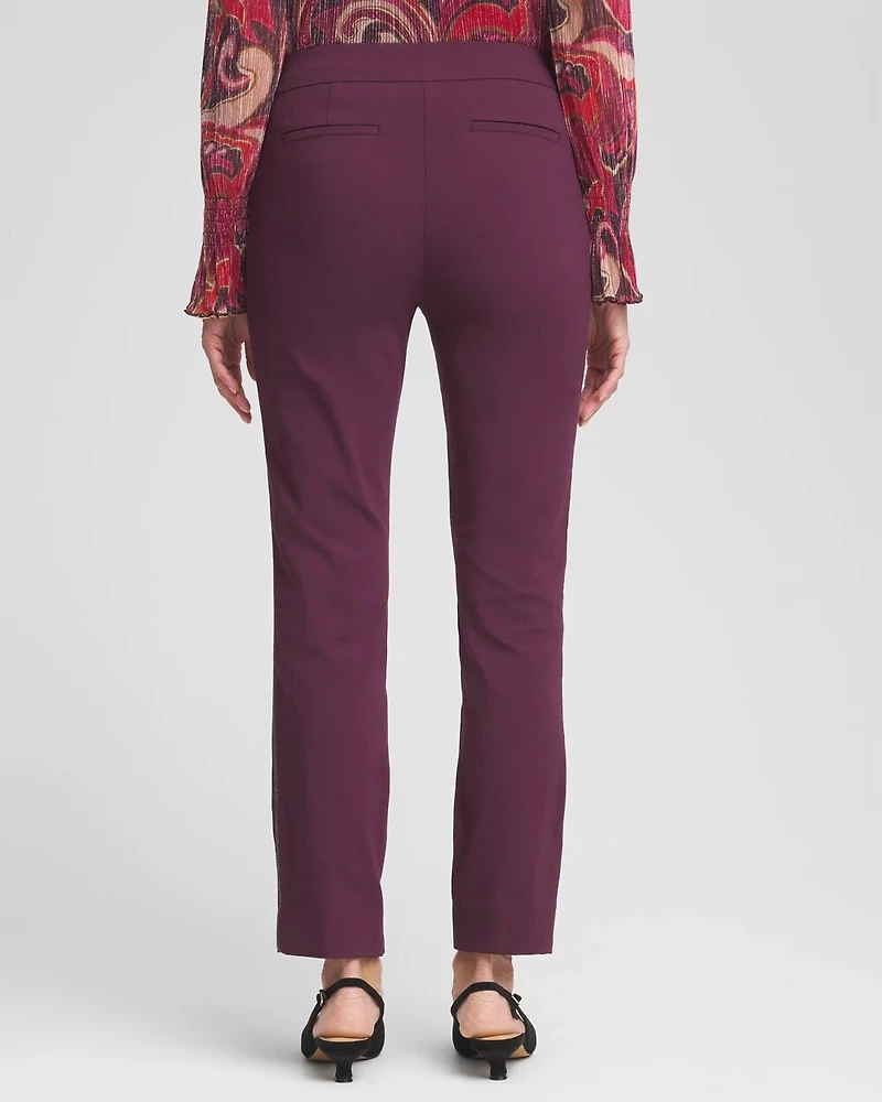 Brigitte Beaded Slim Ankle Pants