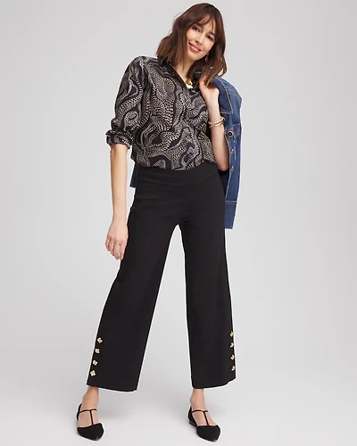Brigitte™ Cropped Wide-Leg Pants