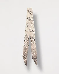 Python Printed Skinny Scarf