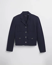 Ponte Cropped Jacket