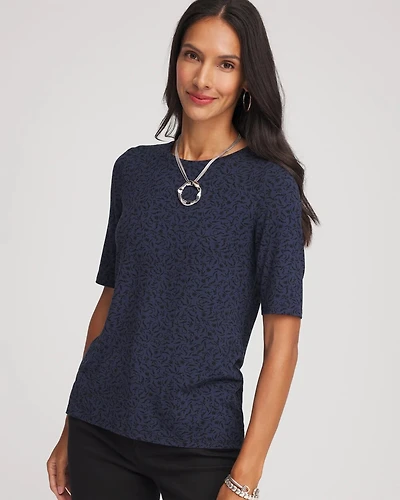 Touch of Cool™ Elbow-Sleeve Perfect Tee