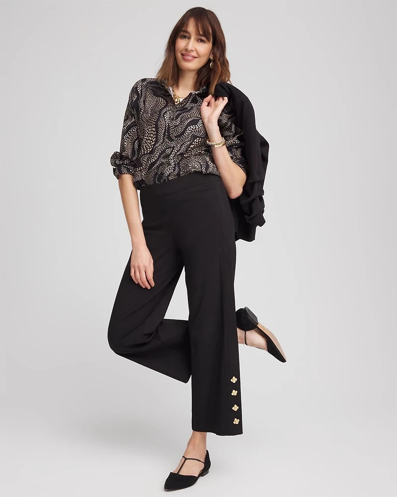 No Iron™ Sateen Swirls Print Shirt
