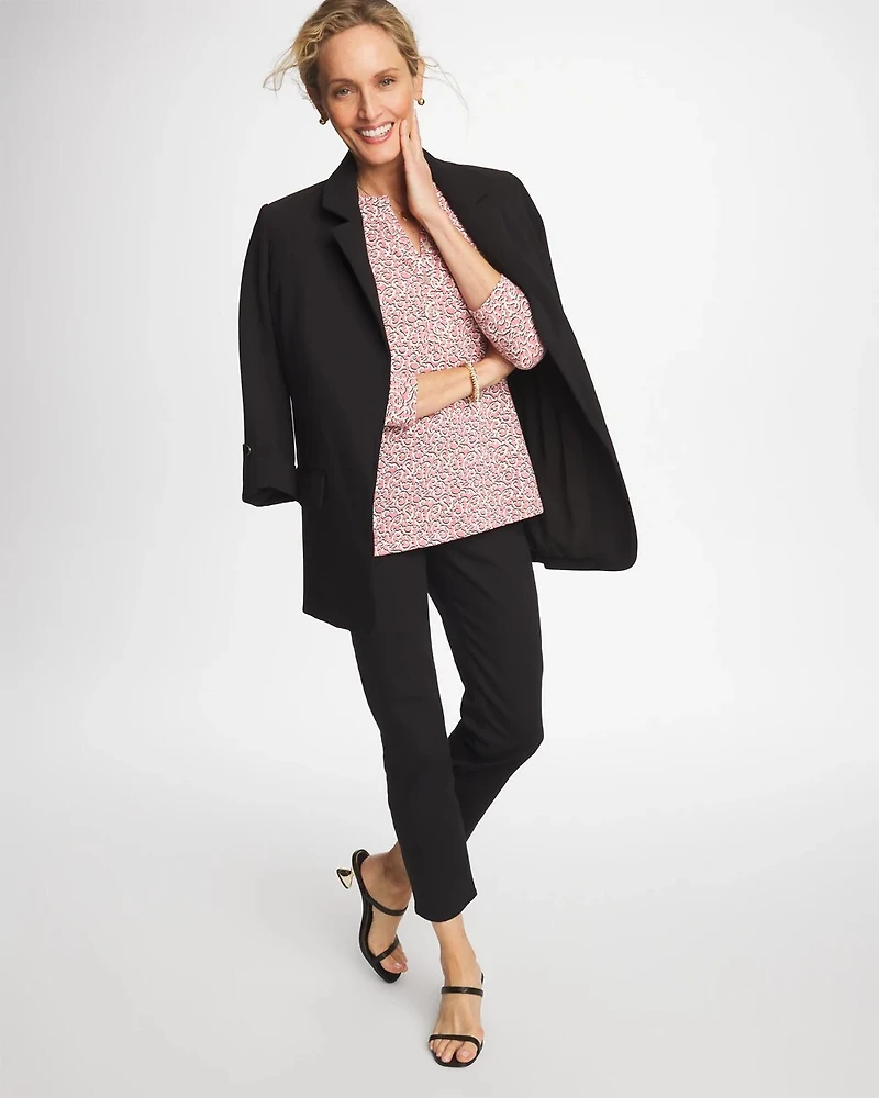 Cotton-Slub Splitneck Henley Tee