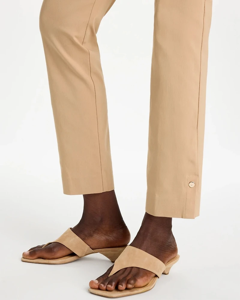 Brigitte™ Slim Button Hem Pants