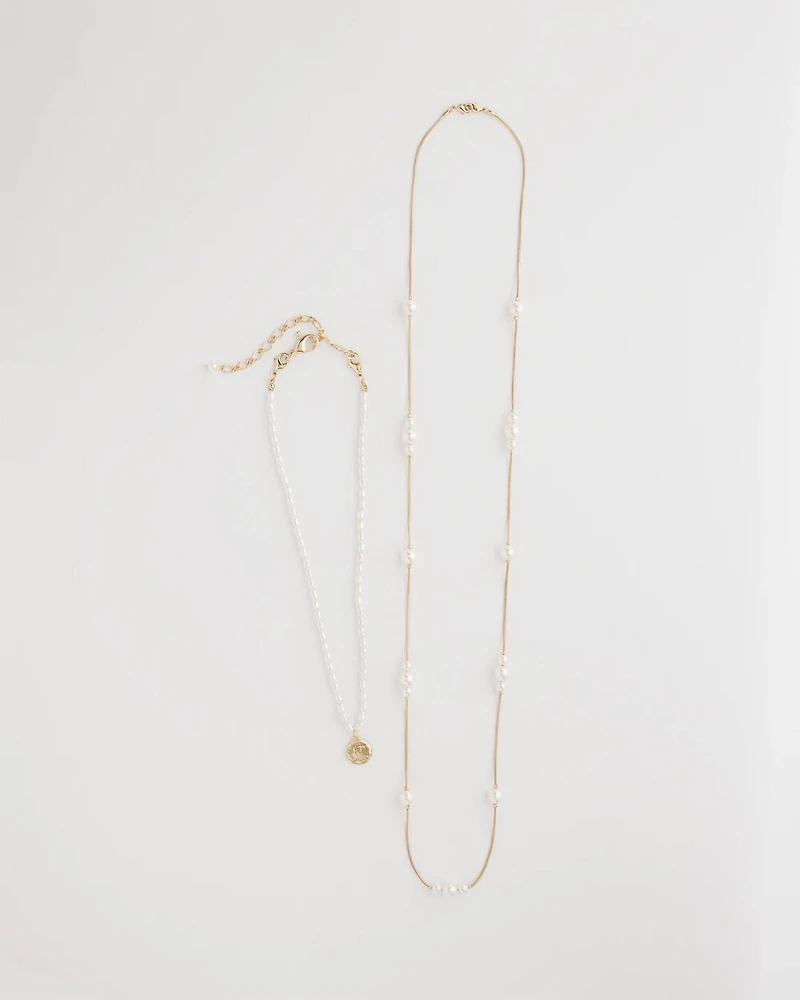 Convertible Faux Pearl Necklace