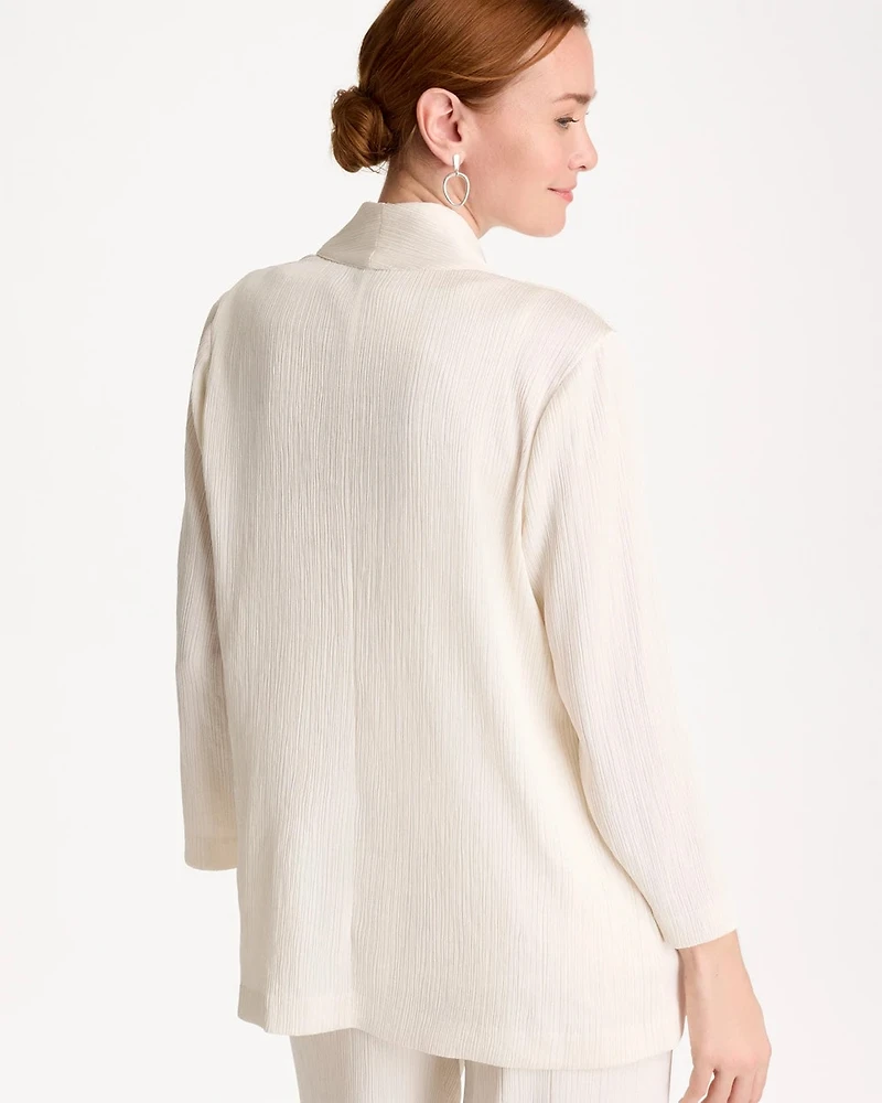 Travelers™ Pleated Chiffon Cardigan