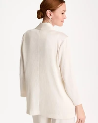 Travelers™ Pleated Chiffon Cardigan