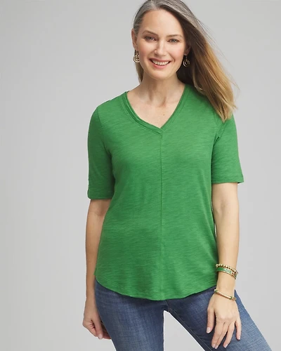 Elbow Sleeve A-line Tee