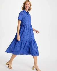 Eyelet Tiered Dress