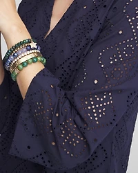 Poplin Deep V-Neck Tunic