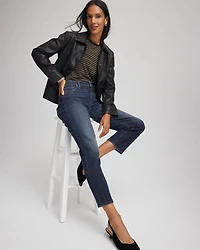 Touch of Cool™ Metallic Striped Layering Tee