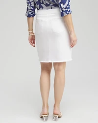 No Stain Pull-on Fray Hem Skort