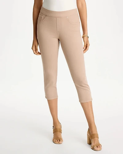 Pull-On Capri Jeans