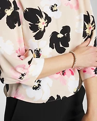 Satin Blossom Burst Top