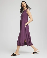 Zenergy® UPF Smocked Midi Dress