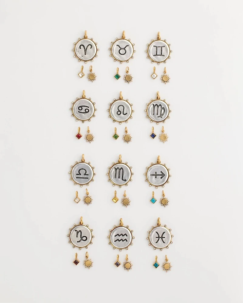 Libra Zodiac Charm Pendant