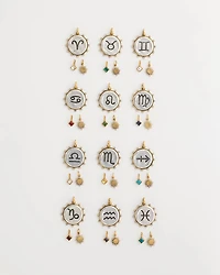 Libra Zodiac Charm Pendant